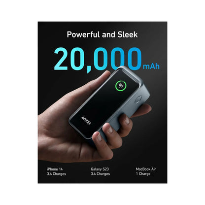 Anker | Prime | Power bank | 20000 mAh | 200 W | Black