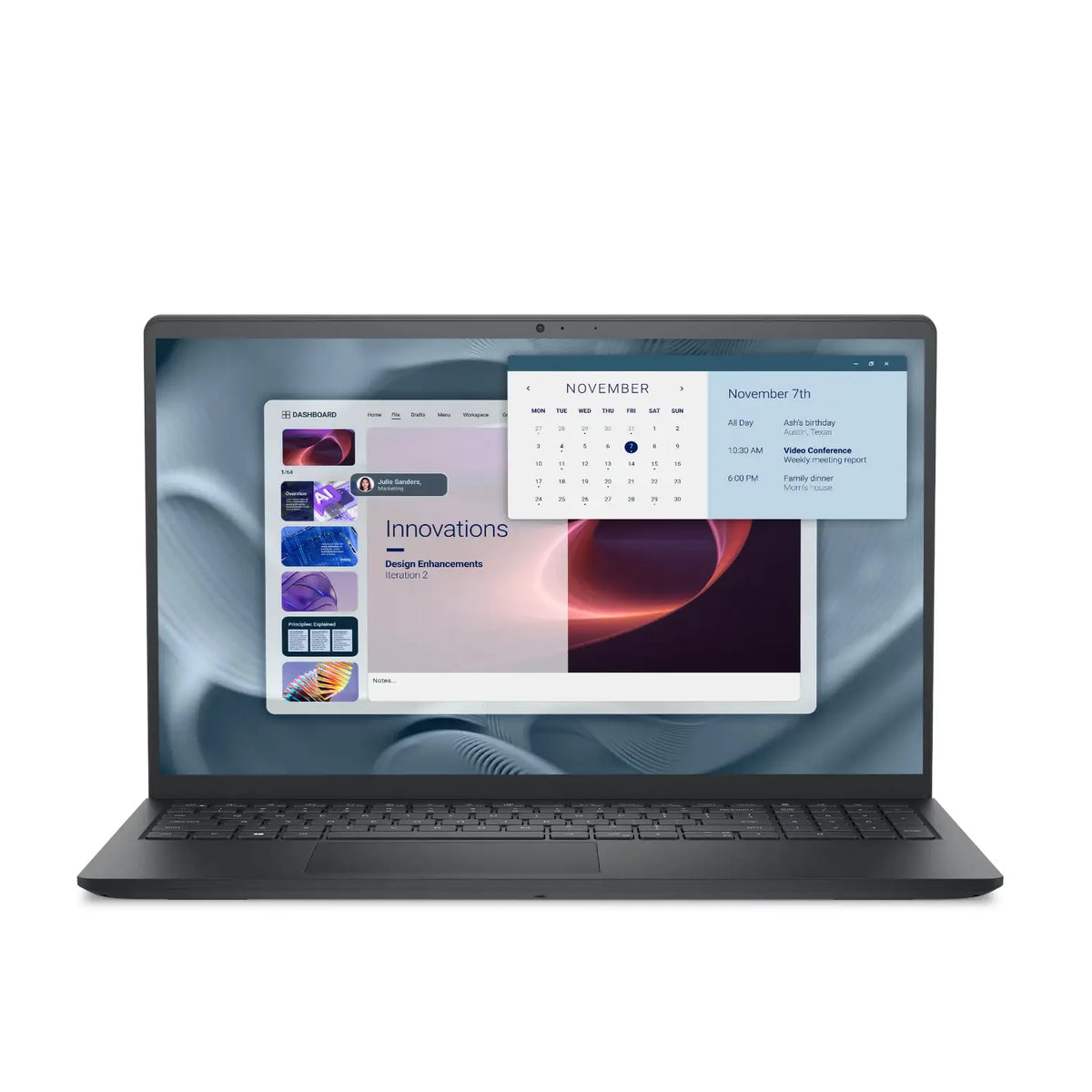 Dell | Pro 15 Essential PV15250 | 15,6" | FHD | 1920 x 1080 | Intel Core i7 | i7-1355U | 16 Go | DDR5 | 512 Go | Noir carbone