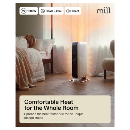 Mill | AB-H1500DN | Oil Filled Radiator | 1500 W | 16–24 m² | White