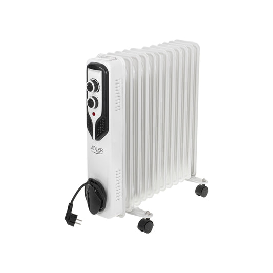 Adler | AD 7817 | Oil Filled Radiator | 2500 W | 3 Power Levels | White