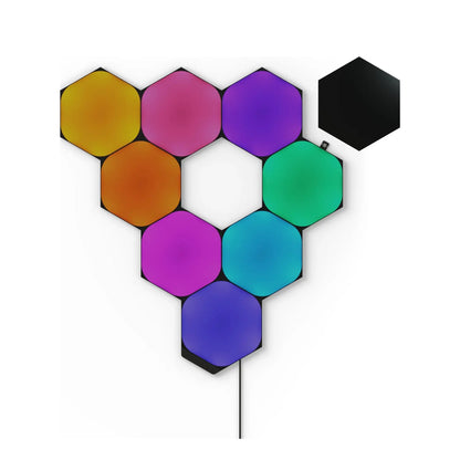 Nanoleaf | Shapes Black Hexagons Starter Kit (9 panels) | 42 W | WiFi