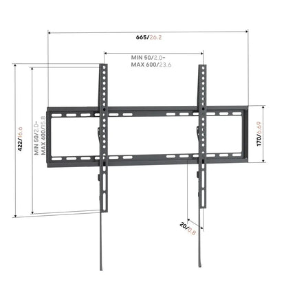 Vogel's | 8460030 | Fixed TV Wall Mount L | 40"-80" | Black