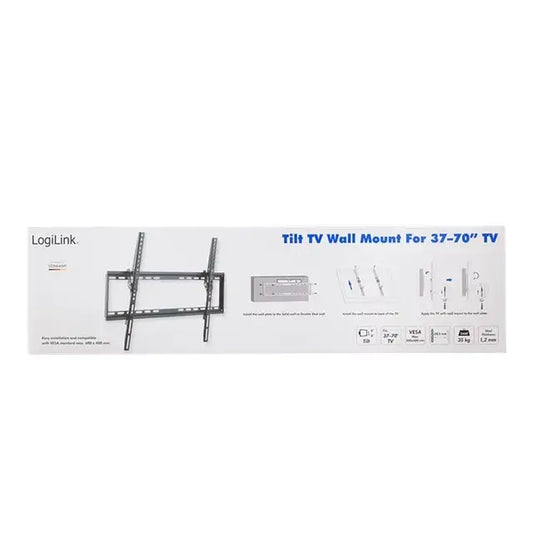 LogiLink | BP0039 | Tilt TV Wall Mount | 37"-70" | Black