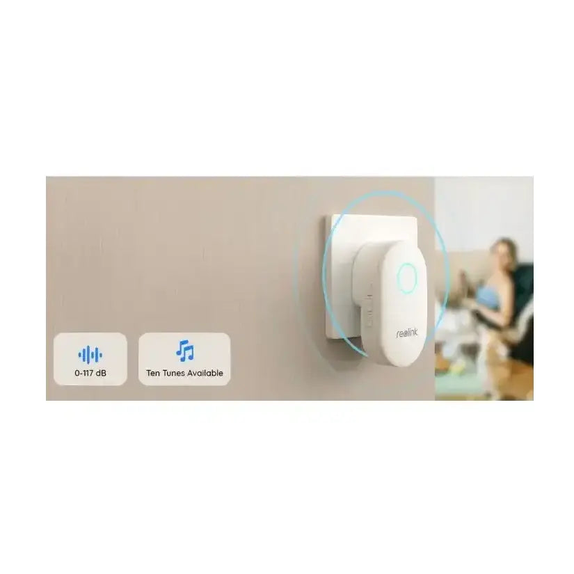 Reolink | DB2K03B | Smart 2K+ Wi-Fi Video Doorbell with Chime | Black