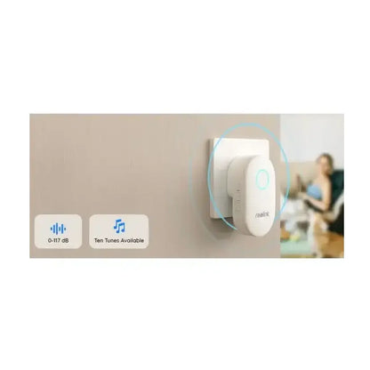 Reolink | DB2K03B | Smart 2K+ Wi-Fi Video Doorbell with Chime | Black