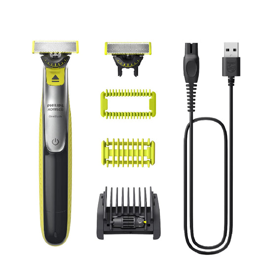 Philips | QP2834/23 | Shaver | Cordless | Li-Ion | 60 min | Wet & Dry | Lime green/Charcoal grey
