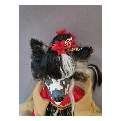 Unique Artistic Doll | Handmade | Chinese Crested Dog