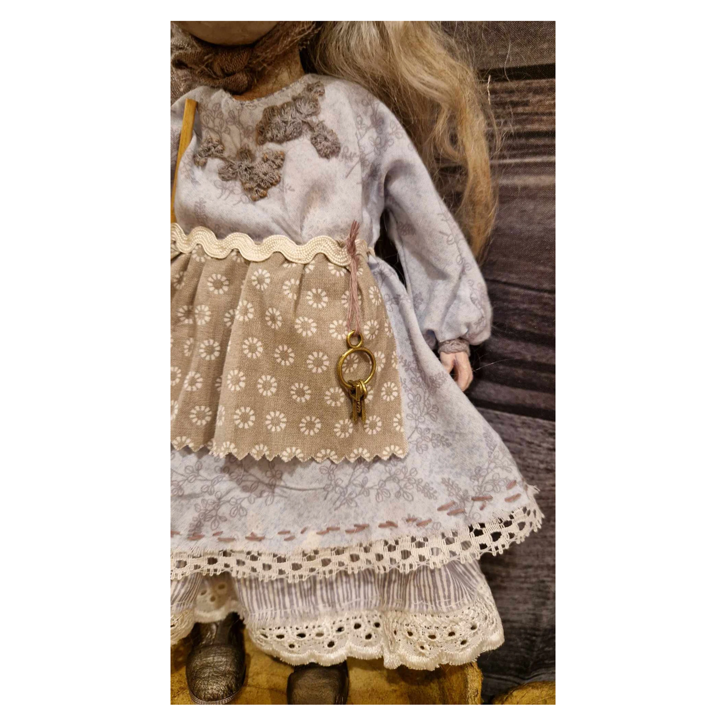 Poupée unique faite main | Bonne sorcière | Poupée à suspendre