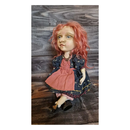 Unique Artistic Doll | Handmade | Little Witch Vasilisa