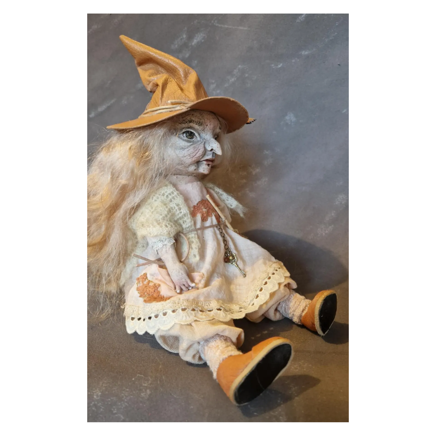Unique Artistic Doll | Handmade |  Little Witch | Baba Jaga