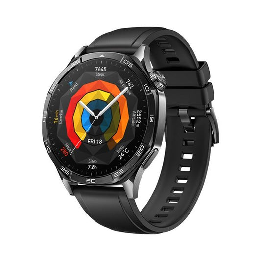 Huawei Watch GT | 5 | Smart watch | Stainless steel | 46 mm | Black | Dustproof | Waterproof
