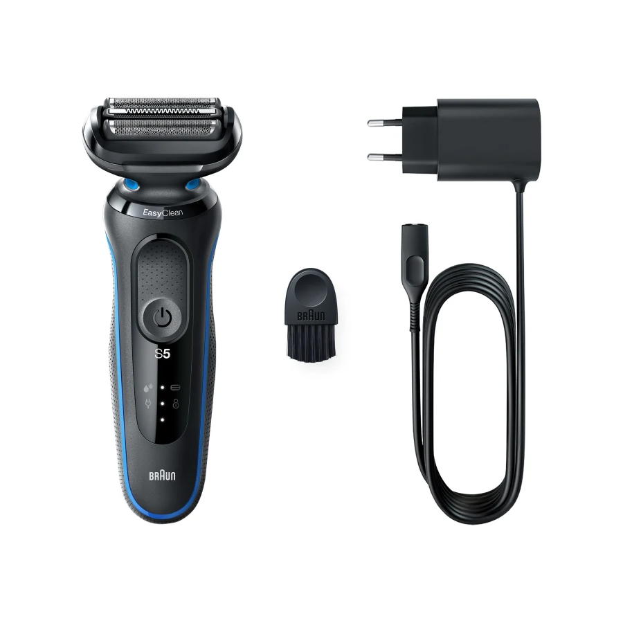 Braun | Shaver | 51-B1000s | Operating time (max) 50 min | Wet & Dry | Black/Blue