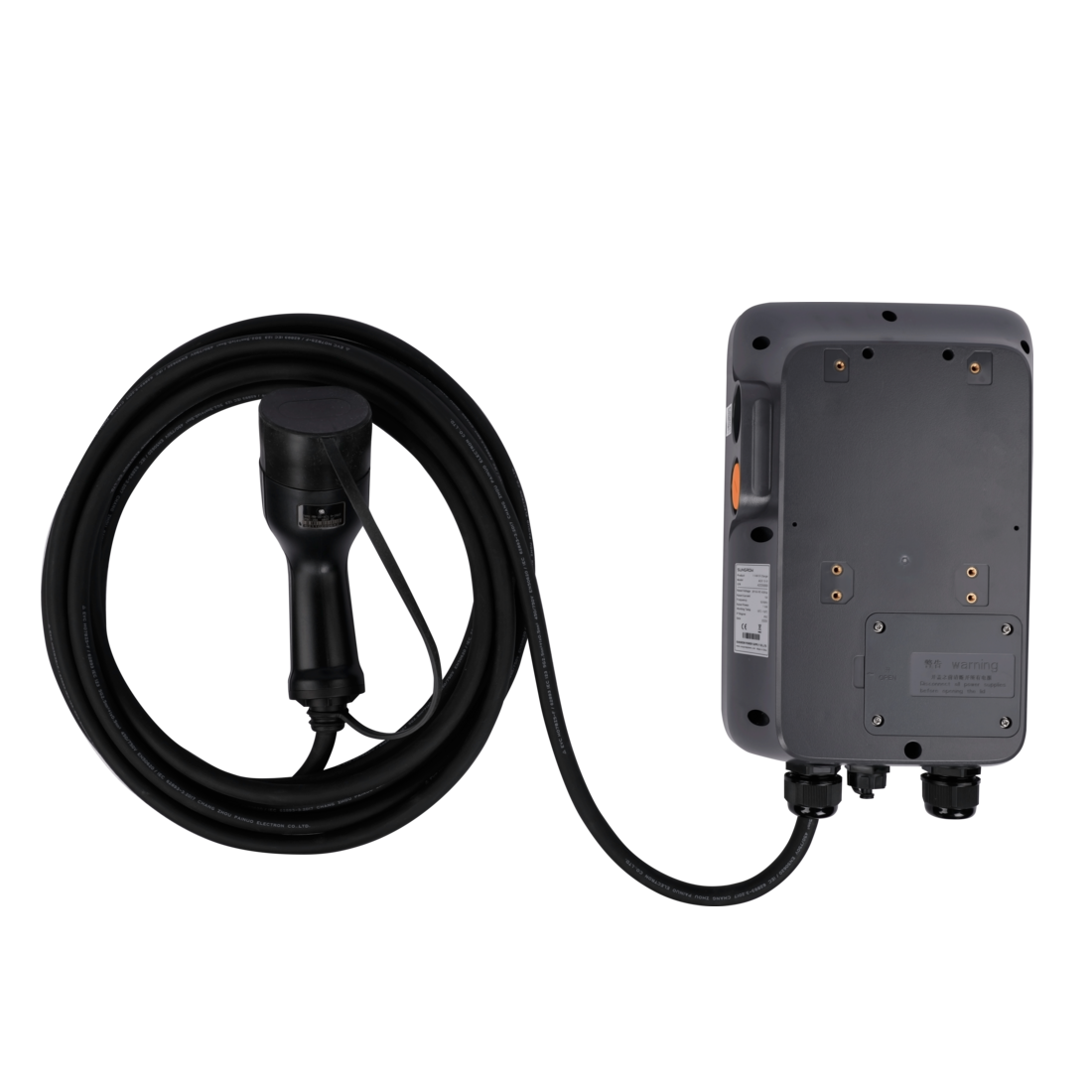 SUNGROW | Borne de recharge pour véhicules électriques CA 11 kW AC011E-01 | ACH00015 | 11 kW | 7 m | Blanc/Noir