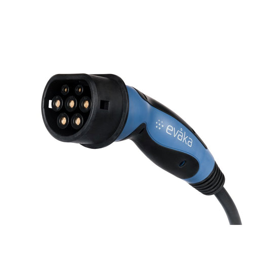 Evaka EV charging cable | EVA503325 | 22 kW | 32 A | 5 m | Black