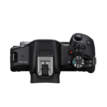 Canon | Canon EOS | R50 | RF-S 18-45mm F4.5-6.3 IS STM lens | Black | Content Creator Kit