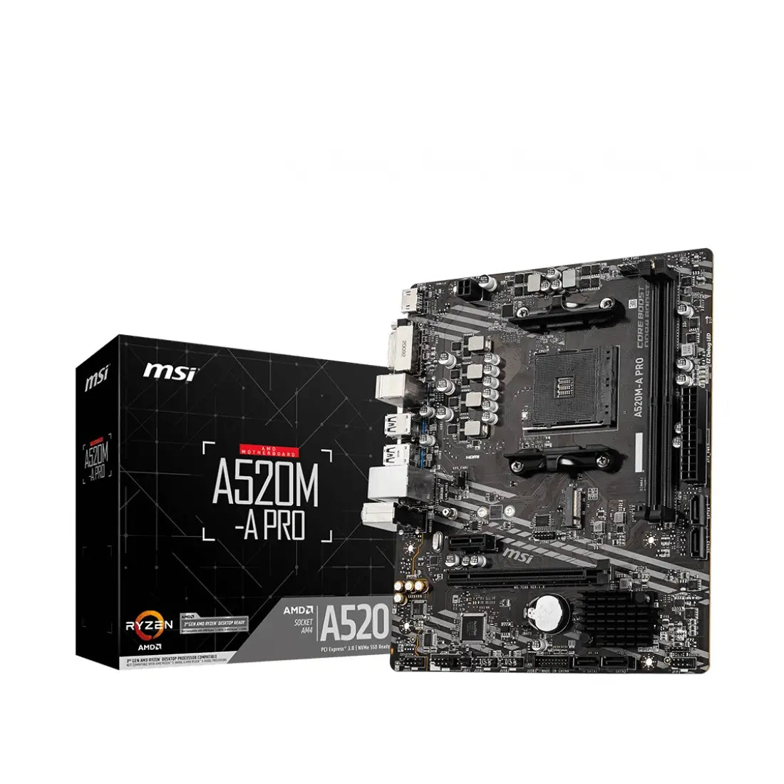 MSI | A520M-A PRO | Processor Socket Socket AM4 | Chipset Type AMD A520