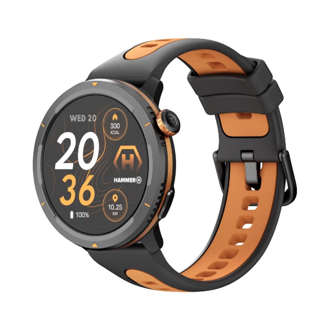 Hammer | Watch 2 Lite | Smart watch | Black | Orange | Water-resistant | Splashproof