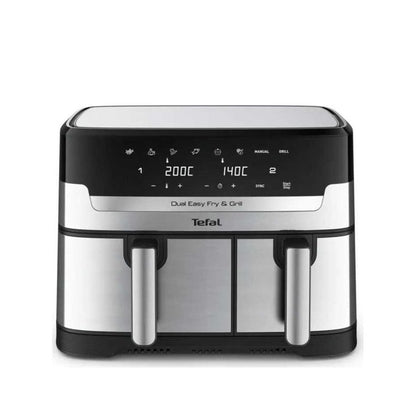 TEFAL Air Fryer | EY905D10 | Capacity 5.2+3.1 L | Stainless Steel | Black