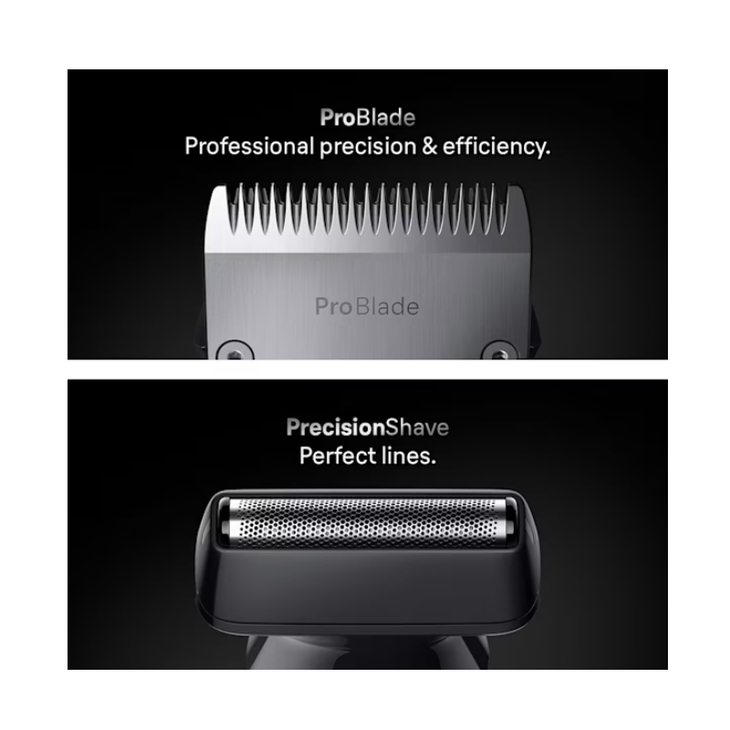 Braun 13in1 Grooming Kit | All-in-One Series 7 AIO7560 | Cordless | Number of length steps 14 | Black/Grey