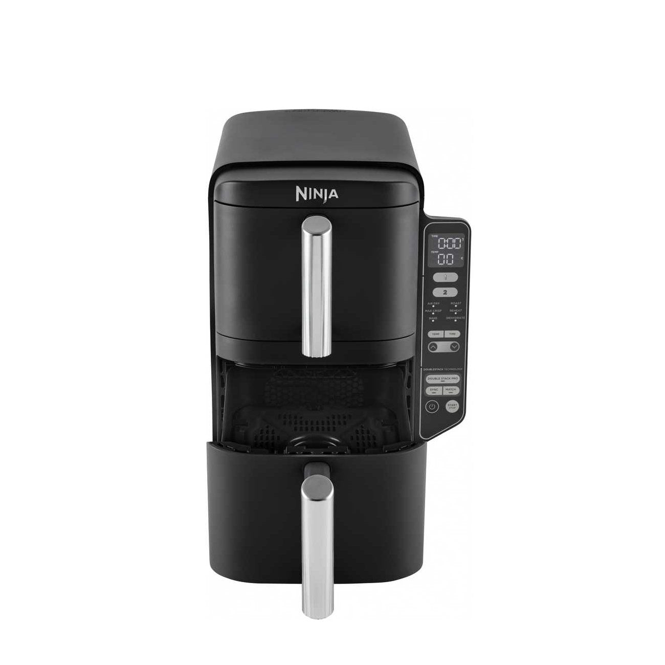 NINJA Double Stack Vertical Air Fryer with 2 Stacking Drawers | SL300EU | Power 2470 W | Capacity 7.6 L | Black