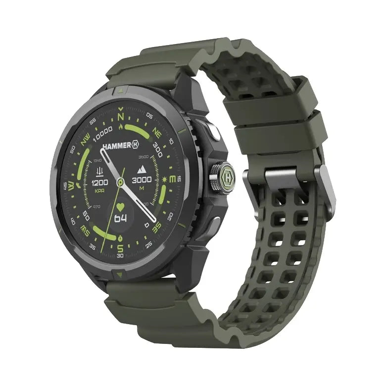 Hammer | Watch 2 | Smart watch | Water-resistant | Black | Green