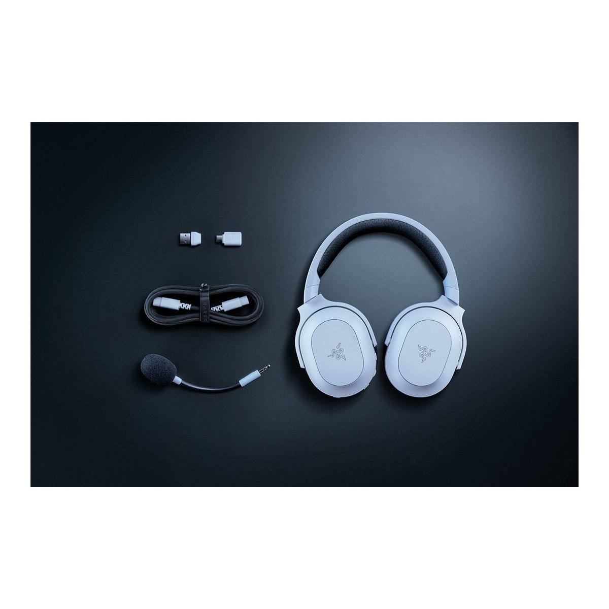 Casque de jeu multiplateforme Razer Barracuda X Chroma | Bluetooth | Circum-aural | Microphone | Sans fil | Édition Phantom White