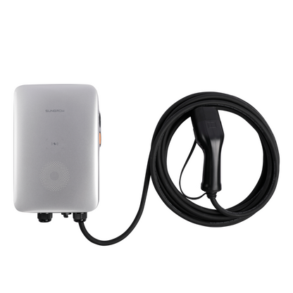SUNGROW | Borne de recharge pour véhicules électriques CA 11 kW AC011E-01 | ACH00015 | 11 kW | 7 m | Blanc/Noir
