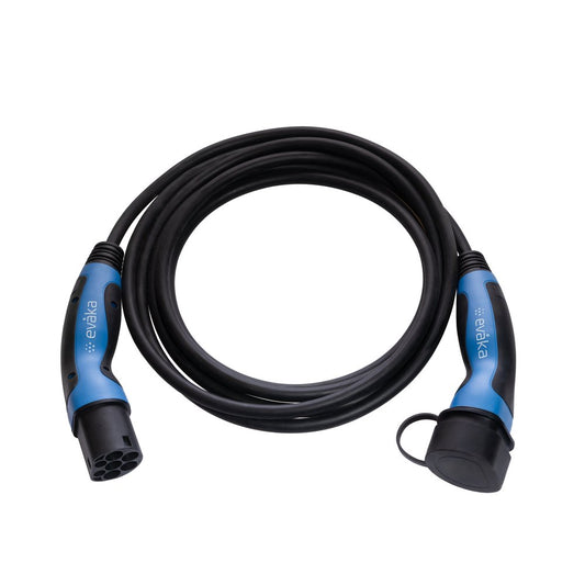 Evaka EV charging cable | EVA503325 | 22 kW | 32 A | 5 m | Black