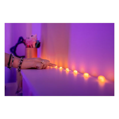 Twinkly Candies | 200 Heart-shaped RGB LED Lights | Green Wire | USB-C