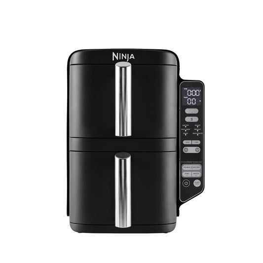 NINJA Double Stack Vertical Air Fryer with 2 Stacking Drawers | SL300EU | Power 2470 W | Capacity 7.6 L | Black