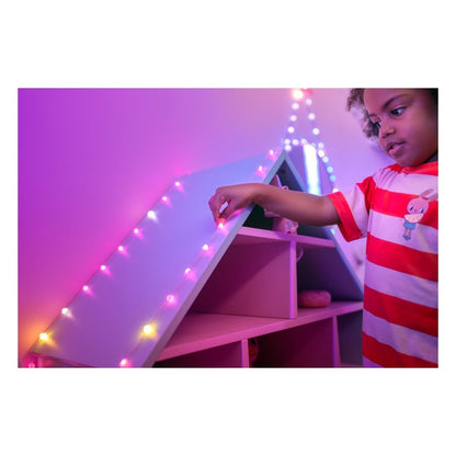 Twinkly Candies | 200 Heart-shaped RGB LED Lights | Green Wire | USB-C