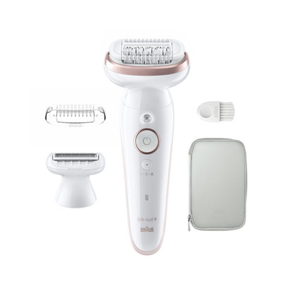 Braun Epilator | SES9-030 Silk épil 9 | Wet & Dry | White/Rose
