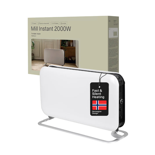 Mill | Convection Heater | SG2000LED | Mill Steel / Convection | 2000 W | White