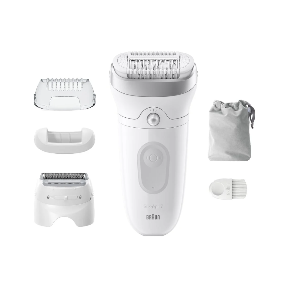 Braun Epilator | SE7-041 Silk épil 7 | Wet & Dry | White/Silver