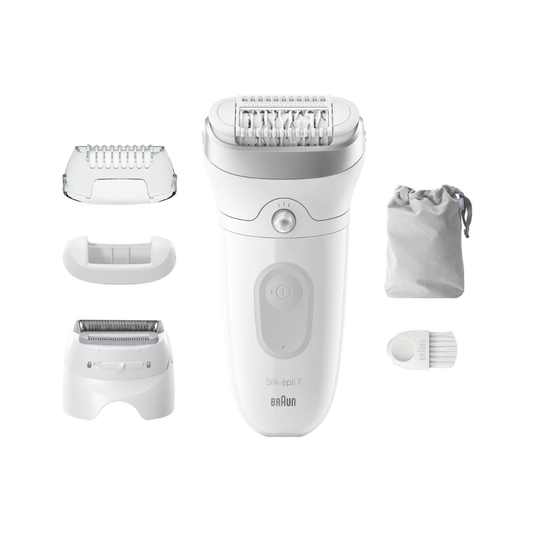 Braun Epilator | SE7-041 Silk épil 7 | Wet & Dry | White/Silver