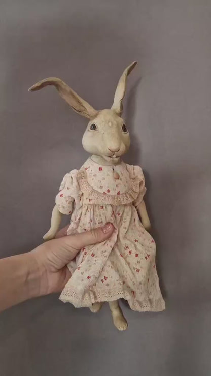 Unique Artistic Doll | Handmade | Easter Bunny