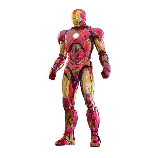 Iron Man Movie Masterpiece Diecast Action Figure 1/6 Iron Man Mark VI (Fractal Armor) Hot Toys Exclusive 33 cm